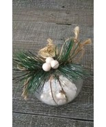 Trimmerry Evergreen Twilight Collection Rustic Ornament Clear Glass New - £16.53 GBP