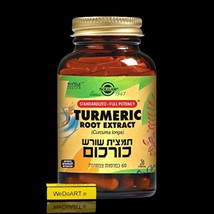 SOLGAR Turmeric root extract 60 herbal capsules - $74.75