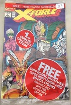 Vtg X-Force Comic #1 Aug 1991 w/Shatterstar trading card Marvel New Unop... - £3.29 GBP