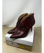 Jessica Simpson Booties Womens 8-1/2 Layra Snake Print Stiletto Heel Poi... - $49.49