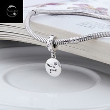Genuine Sterling Silver 925 Its A Boy,  Girl New Baby Dangle Charm Pink Or Blue - £18.03 GBP