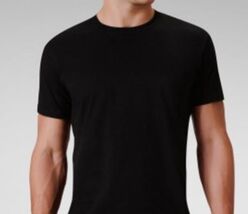 1 CALVIN KLEIN COTTON BLACK GRAY WHITE CREW NECK T-SHIRT UNDERSHIRT S M ... - $12.99