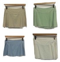 New Womens Size Small Medium Large Linen Blend Mini Skirts Made in USA Raw Edge - £11.80 GBP