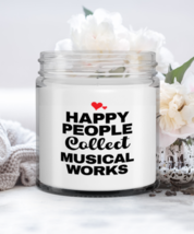 Funny Candle For Musical Works Collector - Happy People Collect - 9 oz Hand  - £15.64 GBP