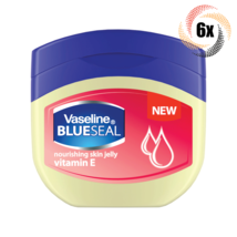 6x Jars Vaseline Blue Seal Vitamin E Nourishing Skin Petroleum Jelly | 3.4oz | - $430.31 MXN