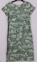 HAWAIIAN MOON WOMENS MIDI SHEATH DRESS SZ L HERRINGBONE SEAFOAM GREEN IS... - £17.57 GBP