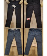 New Women&#39;s Slim Body Angels Capri&#39;s Size SML Blue Black - $243.83 MXN