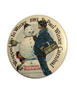 1983 Saint Paul Winter Carnival Norman Rockwell Pinback Button Pin 2-1/4&quot; - $5.95