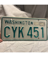 Washington License Plate # VYK 451 Old  Not Sure What Year Yard Art Gara... - £26.05 GBP