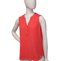 Lands&#39; End Women&#39;s X-Small 2/4 Petite, Sleeveless Henley Top, Cameo Blus... - £11.15 GBP