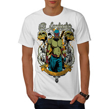 Wellcoda Fighter Zombie Fantasy Mens T-shirt, Mask Graphic Design Printed Tee - £15.11 GBP+