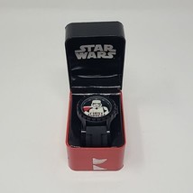Disney Star Wars Storm Trooper First Order Big Face Watch Black Band - £15.81 GBP