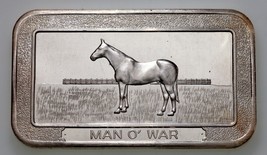 1973 MAN O&#39; WAR By Pioneer Mint 1 oz. Silver Art Bar - £58.48 GBP