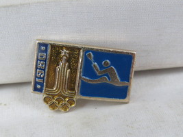 Vintage Olympic Pin - Moscow 1980 Kayaking - Stamped Pin - £11.99 GBP