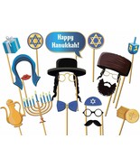 Jewish Hanukkah Photo Booth Prop Size 36x24 Happy Hanukkah Party  Photo ... - £14.00 GBP