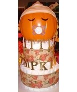 Orange and Gold Sleeping Baby Little Pumpkin Theme Baby Shower Diaper Cake - £51.83 GBP