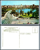 CALIFORNIA Postcard-Los Angeles, General Douglas MacArthur Park Looking East M18 - £2.32 GBP