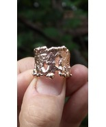 Copper ring men / Mens copper ring / Electroformed ring - $36.95