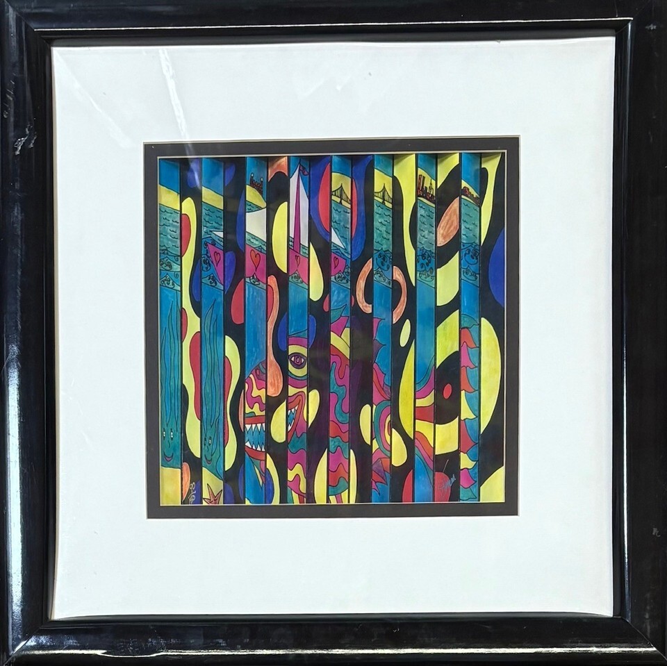 STEVEN SHEREM ORIGINAL PAINTING 3D POLYMORPH SCULPTURE HAND SIGNED CUSTO... - $899.10