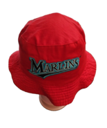 Marlins MLB bucket hat Mardi Gras Reversible Bucket Hat Red And Yellow - $19.60