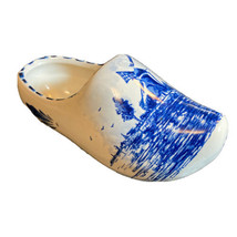 Delft Blauw Blue Shoe Clog Figurine Windmill 7&quot; Hand Painted Holland  - £6.26 GBP