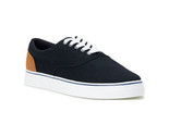 Chap&#39;s Men&#39;s Chace Canvas Lace-up Casual Fashion Sneaker, Black Size 9 - $27.71