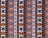 Cotton Southwestern Stripes Aztec White Tucson Fabric Print by Yard D366.54 - £10.12 GBP