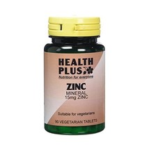 Health Plus Zinc 15mg Mineral Supplement - 90 Tablets  - $14.00