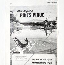 1947 Montague Rods Ocean City Reels Advertisement Vintage Fishing Poles ... - $19.99