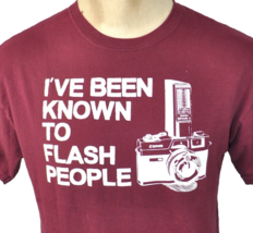 Photographer I&#39;ve Been Known To Flash People Canon Camera M T-Shirt Medium Mens - £19.32 GBP