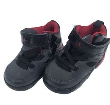 Nike Jordans Boys Shoe Red, Black, & Gray Size 4C - £18.32 GBP