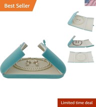 Elegant Aqua Velvet Jewelry Case for Necklaces &amp; Earrings - Perfect Gift... - $60.00