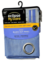 Eclipse My Scene Grommet Black Out Panel 42x84in Dayton Periwinkle - £21.93 GBP