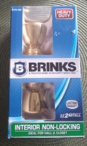 Brinks brass finished door knob unit - $34.95