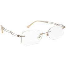 Charmant Eyeglasses XL2051 WP Line Art White Pearl Crystals Rimless 52[]... - $159.99