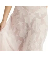 Pale Pink Brocade Lace Up Back Low Cut Spaghetti Strap Floor Length Summ... - $76.95