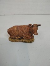 Vintage Kneeling Stable Manger Cow Nativity Christmas Italy #083 2&quot; High - £9.05 GBP