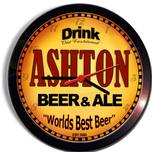 ASHTON BEER and ALE BREWERY CERVEZA WALL CLOCK - $29.99