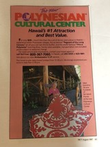 1987 Polynesian Cultural Center Vintage Print Ad Hawaii pa11 - £6.11 GBP