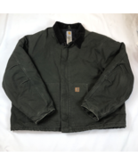 Carhartt Mens J22 MOS Green Traditional Canvas Jacket Artic Quilt Lined ... - $166.70 CAD