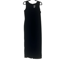 R&amp;M Richards Womens Size 14 Maxi Dress Black Sleeveless Back Zipper Line... - £29.18 GBP