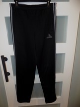 Adidas Jogger Training Track 3 Stripe Black/Gray Pants Size M Men&#39;s - $18.05