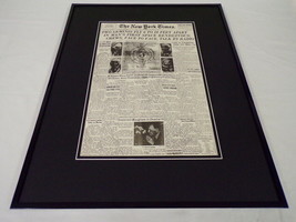 New York Times Dec 16 1965 Framed 16x20 Front Page Poster Gemini 6 and 7 - £63.22 GBP