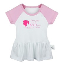 Good Girls Are Bad Girls Who Never Get Caught Baby Girl Dresses Infant Clothes - £9.44 GBP