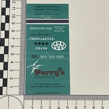 Vintage Matchbook Cover  Perry’s Ocean-Edge. Daytona Beach Shores, FL  gmg - £9.78 GBP