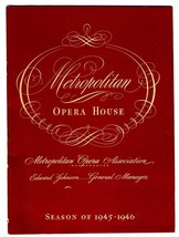 ROMEO ET JULIETTE Metropolitan Opera Program 1946 Patrice Munsel Raoul Jobin - £23.71 GBP