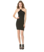 Helmut Lang Asymmetrical Halter Layering Tank Dress Black S - $179.79 CAD