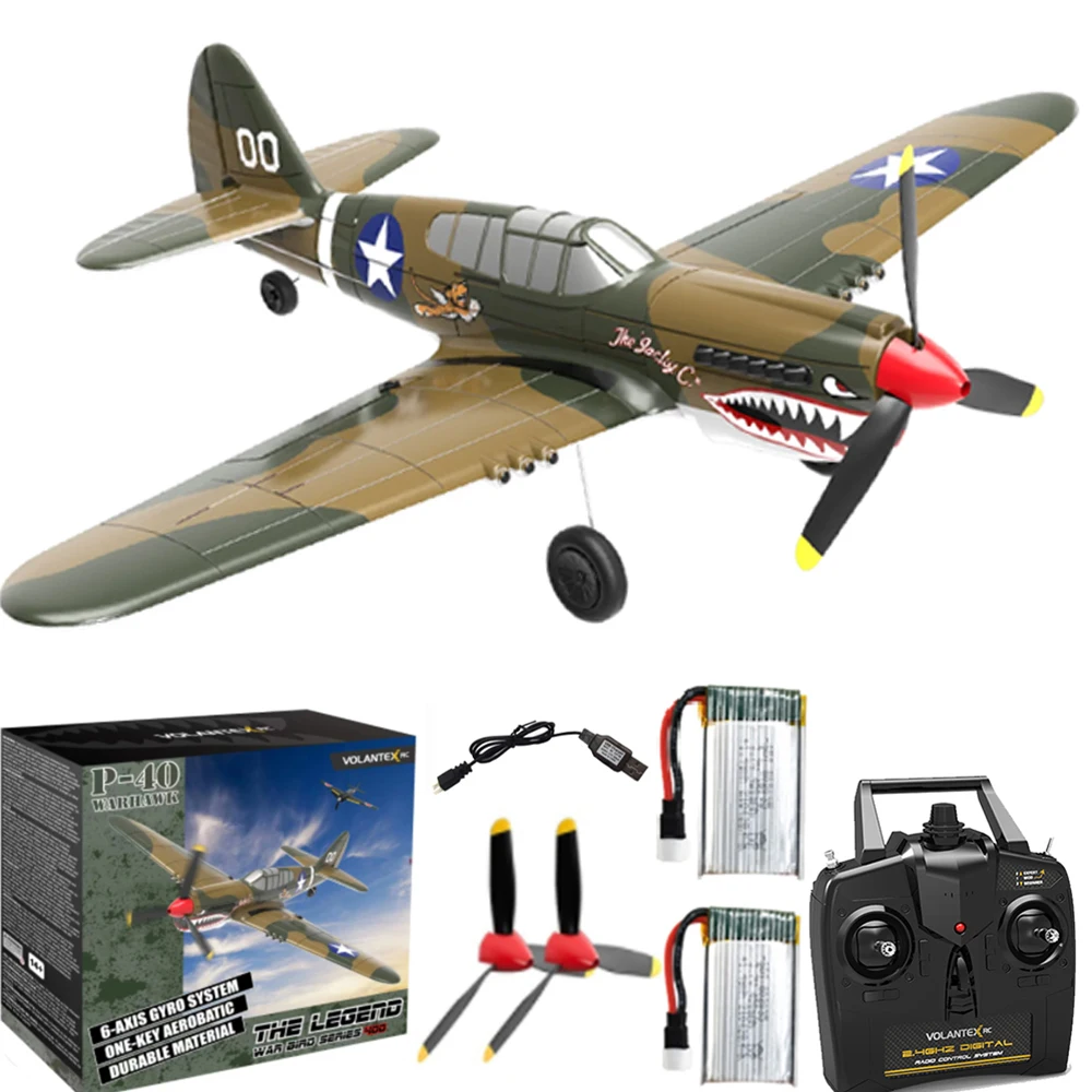 Volantex 761-13, P40  Fighter RC Aircraft 2.4Ghz 4CH Radio Control, With... - $129.87+