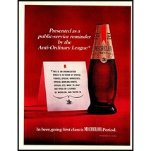 1969 Michelob Beer Brown Bottle Vintage Print Ad Man Cave Bar Wall Art 10x13 - $10.97