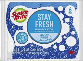 Scotch-Brite Stay Fresh Non-Scratch Scrub Sponges, 6 Assorted - $12.64